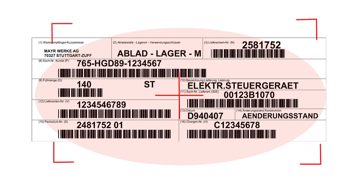 Vda Labels Examples VDA4902 Label mit einem Scan erfassen! | identWERK